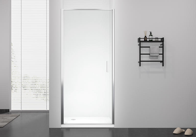 PV 1901F Pivô de porta única de vidro de 6 mm mais box de chuveiro com alça de metal